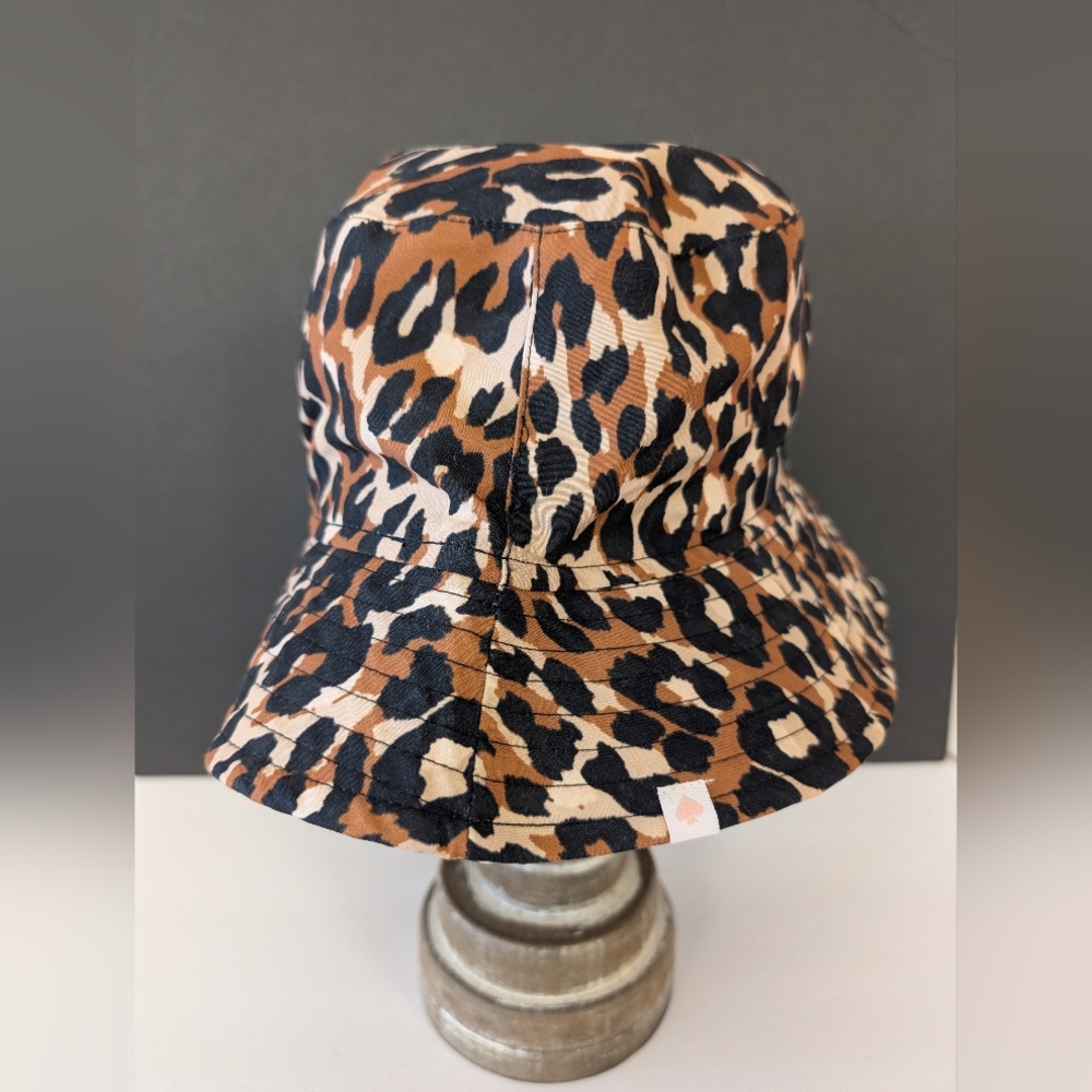 Kate Spade Animal Leopard Print Bucket Hat NWT